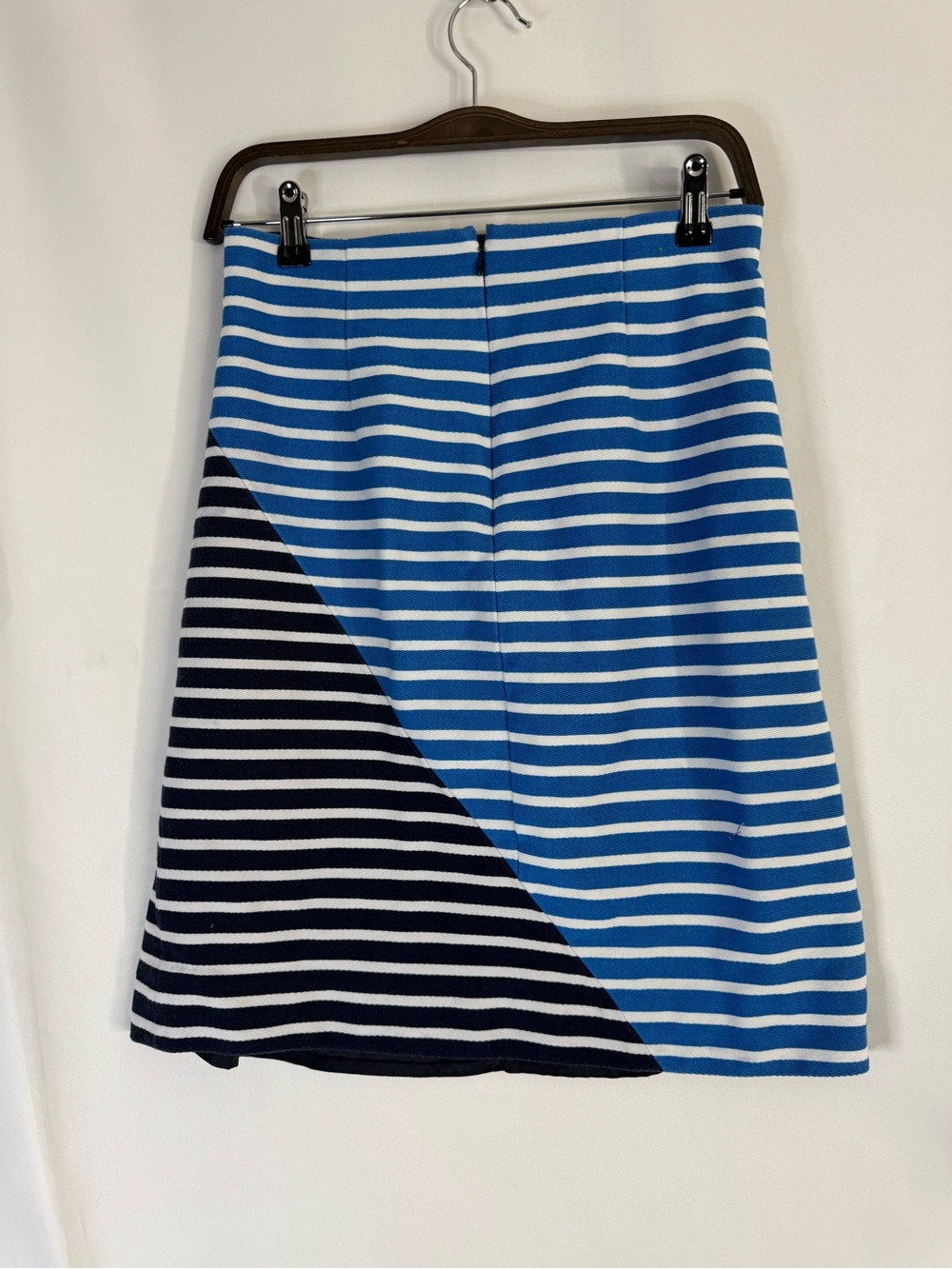 J. Crew Navy and Blue Striped Pencil Skirt - Picture 3 of 7